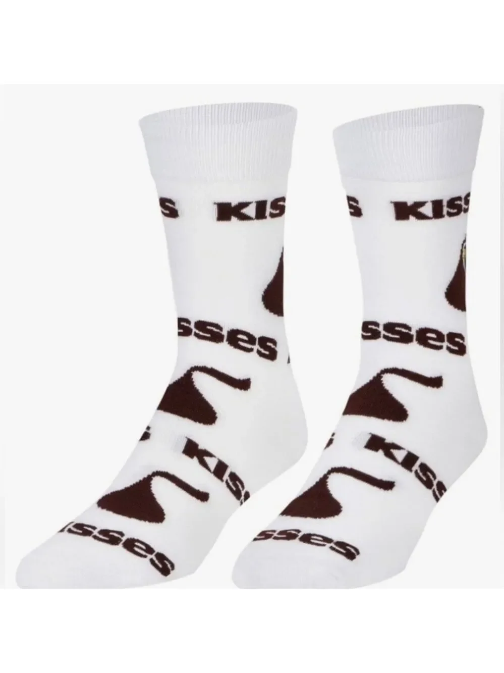 4/$25 Hersheys Kisses Candy Novelty Crew Socks New Unisex